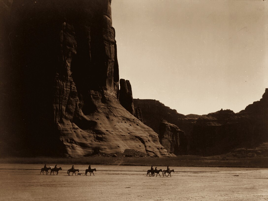 A group of Navajo Indians walk the desert in Arizona. (Courtesy photo)