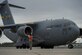 A maintainer with the 437th Aircraft Maintenance Squadron marshals out a Joint Base Charleston C-17 Globemaster III as it is evacuated to Fort Campbell, Ky., on Oct. 6, 2016, so they can continue their mission of rapid global mobility during Hurricane Matthew. Due to Hurricane Matthew, a Limited Evacuation Order of South Carolina Hurricane Evacuation Zones was issued by the Commander, Joint Base Charleston. All Joint Base personnel are expected to evacuate the area and will return once damage has been assessed and it’s safe to return. 