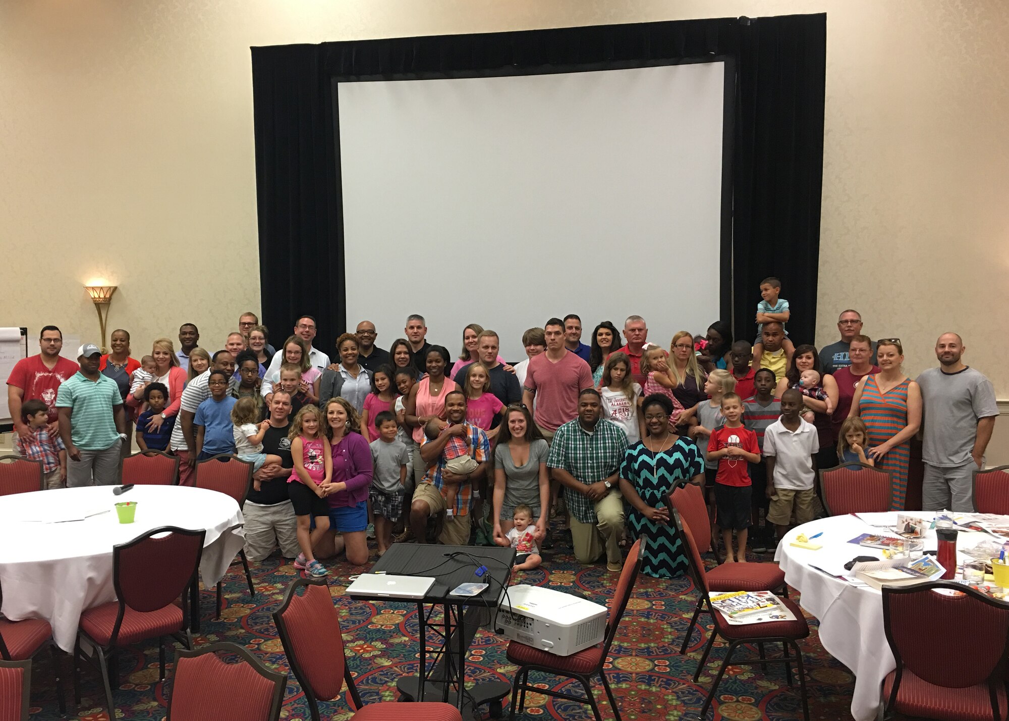 187th Fighter Wing airmen and family members at the free Personal Development/Strong Bonds retreat September 25, 2016 in Point Clear, Ala. The wing chaplain corps put on the event. (Courtesy photo, 187th Fighter Wing chaplain corps). 