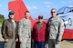 From the left, Peter Teichman, Hangar 11 Collection pilot, U.S. Air Force Col. Evan Pettus, 48th Fighter Wing commander, U.S. Air Force retired Lt. Col. George E. Hardy, Tuskegee Airman, and U.S. Air Force Col. David Eaglin, 48th FW vice commander, stand next to Hardy’s former P-51D Mustang at Royal Air Force Lakenheath, England, Oct. 4, 2016. Hardy was the youngest Red Tail sent abroad during World War II and is one of the remaining 16 Tuskegee Airmen. (U.S. Air Force photo/ Senior Airman Malcolm Mayfield)