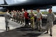 Senior Master Sgt. Christopher Shaver, 36th Wing weapons manager, briefs load crews before a loading exercise Sept. 29, 2016, at Andersen Air Force Base, Guam. LOADEX is a weapons loading exercise where Airmen fine-tune their loading capabilities monthly. The B-1B Lancer aircrews are currently deployed here in support of the Pacific Command’s Continuous Bomber Presence mission. (U.S. Air Force photo by Airman 1st Class Alexa Ann Henderson)