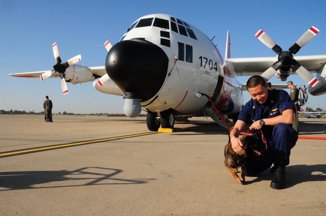 Petty Officer 1st Class Yusen Guo; an avionics electrical technican assigned to Air Station San Francisco; Boehland; Manns; Kodiak; an avionics electrical technican assigned to Air Station San Fran