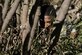 Airman 1st Class Dreon Love, 791st Missile Security Forces Squadron response force member, acts as an opposing force member during training at Minot Air Force Base, N.D., Sept. 28, 2016. Response force members are trained to recapture and protect resources after being seized by opposing forces. (U.S. Air Force photo/Airman 1st Class Jessica Weissman)