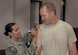 Maj. Aaron Drenth, Armament Directorate, receives his influenza vaccine from Senior Master Sgt. Melanie Collins, 96th Medical Group, at Eglin Air Force Base, Fla. Oct. 11.  The flu shots are being administered this week during the 2016 mass influenza vaccine campaign at the 413th Flight Test Squadron headquarters, Bldg. 439. (U.S. Air Force photo/Kevin Gaddie)