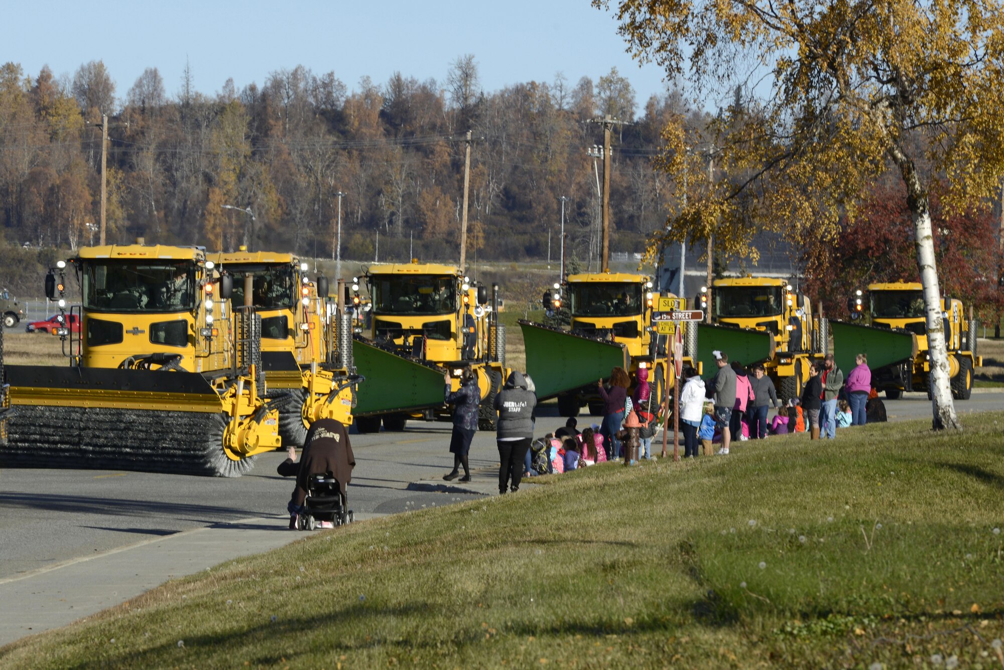 The 773rd Civil Engineer Squadron conducted the annual Snow & Ice Parade at Joint Base Elmendorf-Richardson, Alaska, Oct. 6, 2016. The parade showcased snow-removal vehicles on a loop starting at the Arctic Warrior Events Center. Regardless of the amount of snowfall during the winter, snow barn personnel work to keep the runways and roads clear and ready. 