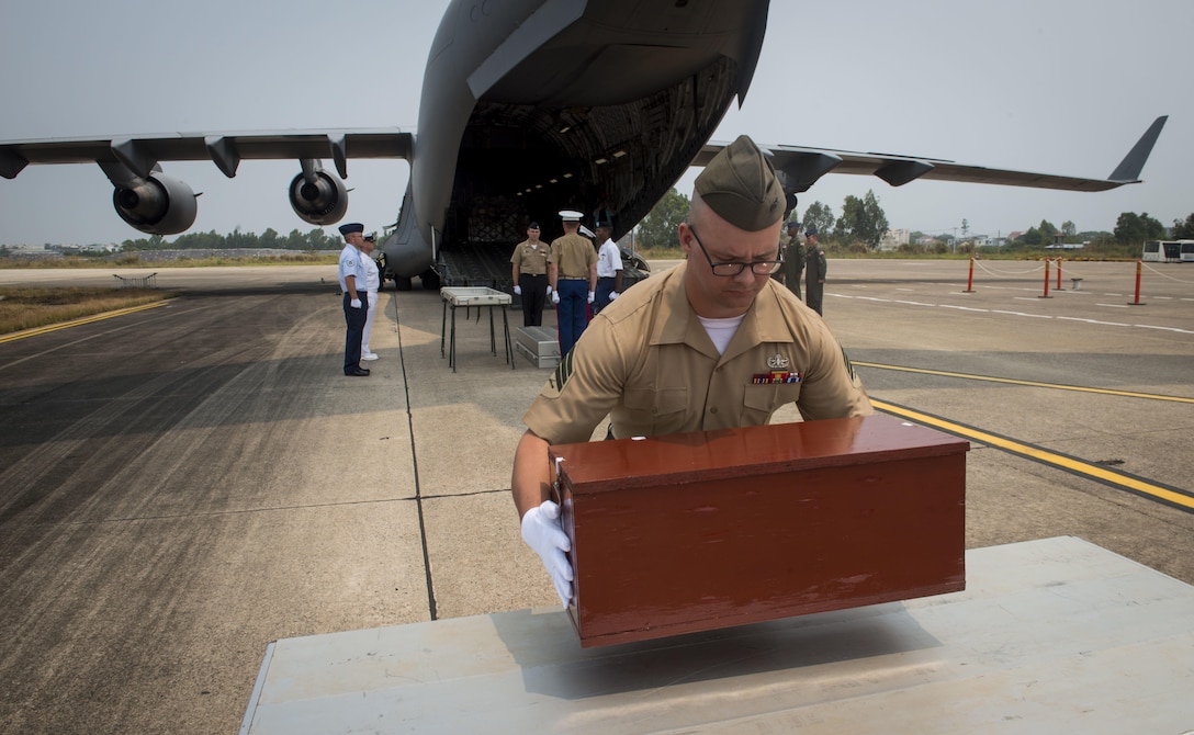 The Defense POW/MIA Accounting Agency (DPAA) conducts a repatriation ceremony in the Lao People's Democratic Republic, June 16, 2016. Remains that are connected to the Vietnam War are returned to the United States and examined for possible identification. DPAA's mission is to provide the fullest possible accounting for our missing personnel to their families and the nation. 