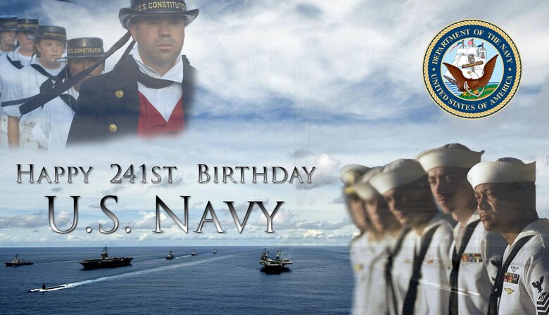 October 13, 2016 is the United States Navy's 241st birthday.
(U.S. Air Force illustration/Staff Sgt. Matthew Coleman-Foster)