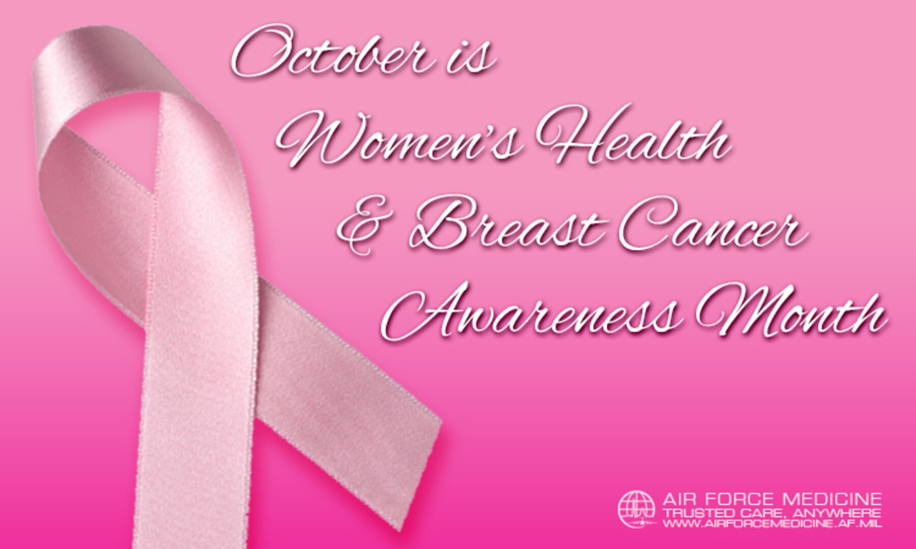 The mammography clinic at JBSA-Lackland’s Wilford Hall Ambulatory Surgical Center will offer mammograms Oct. 26 from 8 a.m. to 3 p.m. At JBSA-Randolph, the 359th Medical Group will offer mammograms from 7:30 a.m. to noon and 1-3:30 p.m. every Friday during October as long as a provider submits a request.