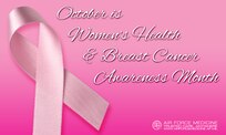 The mammography clinic at JBSA-Lackland’s Wilford Hall Ambulatory Surgical Center will offer mammograms Oct. 26 from 8 a.m. to 3 p.m. At JBSA-Randolph, the 359th Medical Group will offer mammograms from 7:30 a.m. to noon and 1-3:30 p.m. every Friday during October as long as a provider submits a request.