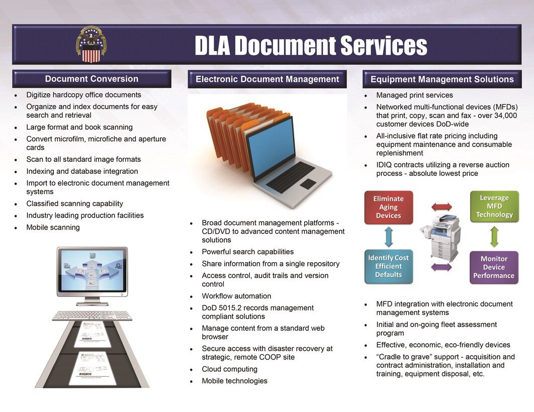 DLA Document Services brochure page 2.