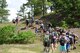 Participants, including Tech. Sgt. Robert Hattan, do hill climbs during the GORUCK USAF Team Cohesion Challenge event held at Little Rock Air Force Base, Arkansas, June 4, 2016.  GORUCK events require participants to work as a team to overcome obstacles along a five to seven mile course, all while wearing a weighted backpack. (Courtesy photo)
