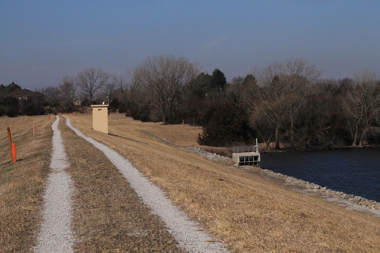 Salt Creek Dam Site 8 at Wagontrain lake near Hickman is one of 14 U.S. Army Corps of Engineers, Omaha District dams in Nebraska. 