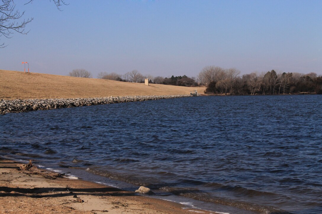 Salt Creek Dam Site 8 at Wagontrain lake near Hickman is one of 14 U.S. Army Corps of Engineers, Omaha District dams in Nebraska. 