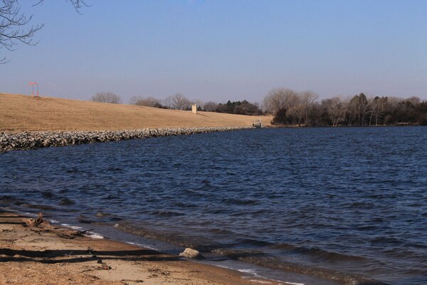 Salt Creek Dam Site 8 at Wagontrain lake near Hickman is one of 14 U.S. Army Corps of Engineers, Omaha District dams in Nebraska. 