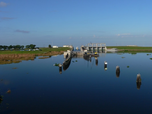 Port Mayaca Lock looking toward Lake Okeechobee