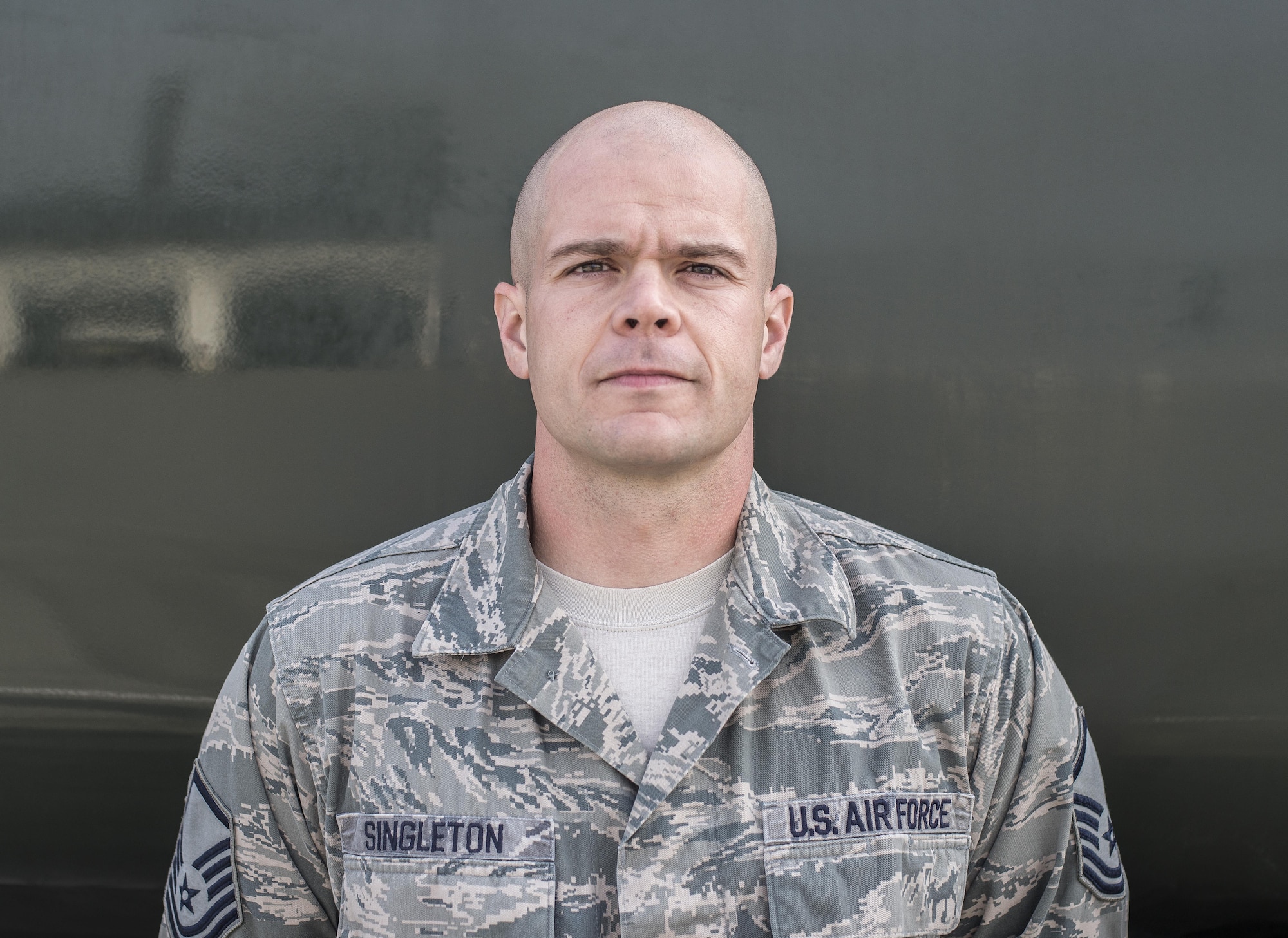 U.S. Air Force Master Sgt. Daniel Singleton, the fuel information center section chief with the 35th Logistics Readiness Squadron, poses for a photo at Misawa Air Base, Japan, Oct. 5, 2016. Singleton is also a Master Resiliency Trainer with the 35th Fighter Wing. In this role, he teaches Airmen across the base about Comprehensive Airman Fitness and how to implement it into their daily lives. (U.S. Air Force photo by Senior Airman Brittany A. Chase)