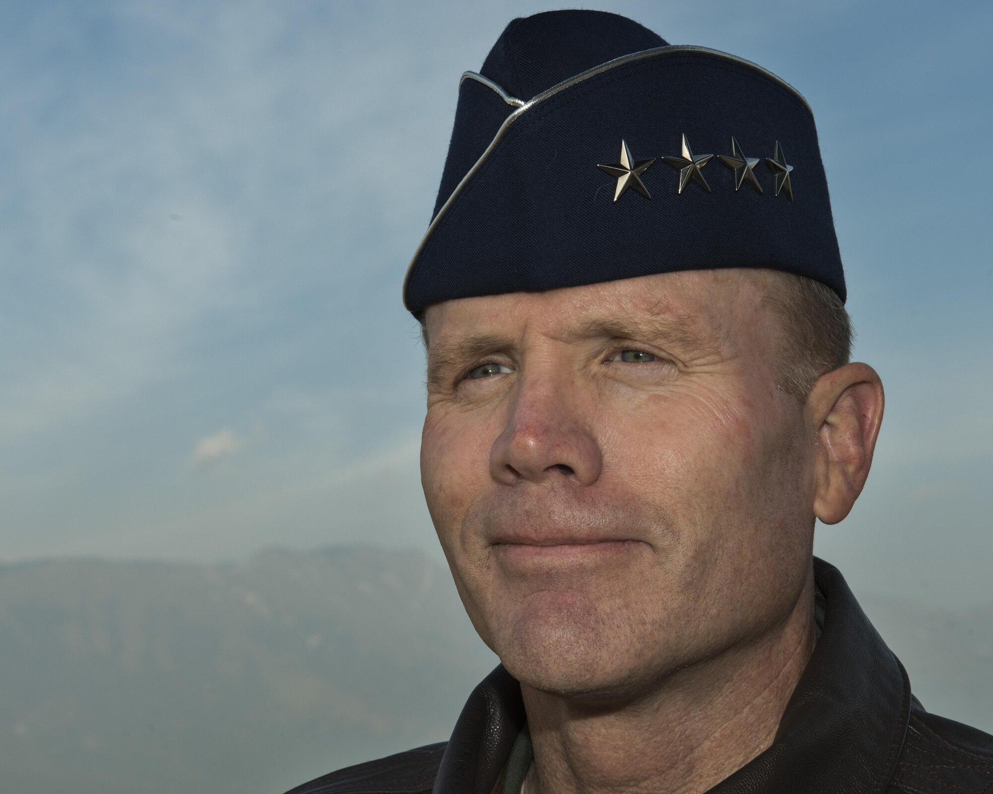 Gen. Tod D. Wolters, U.S. Air Forces in Europe - Air Forces Africa commander, participates in an interview at Aviano Air Base, Italy on Oct. 13, 2016. Wolters toured the base, met with Airmen and held an all call where he discussed his priorities for USAFE-AFAFRICA. This was Wolters first visit to the base since assuming command of USAFE-AFAFRICA in August. (U.S. Air Force photo by Senior Airman Krystal Ardrey/Released)