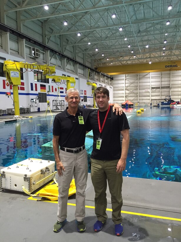 U.S. Army Corps of Engineers Buffalo District Safety Manager, William Pioli (left), and Engineer Diver Brian Dockstader (right) recently completed dive school at the NASA Neutral Buoyancy Lab in Houston, TX. 

