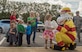 Sparky the Fire Dog, National Fire Protection Association official mascot, greets children during a Fire Prevention Week event at Joint Base Andrews, Md., Oct. 12, 2016. Families gathered during the event to learn about fire safety from the 11th Civil Engineer Squadron. Activities included coloring in educational books, touring the inside of a rapid intervention vehicle and running through fire response procedures. (U.S. Air Force Photo by Senior Airman Jordyn Fetter)