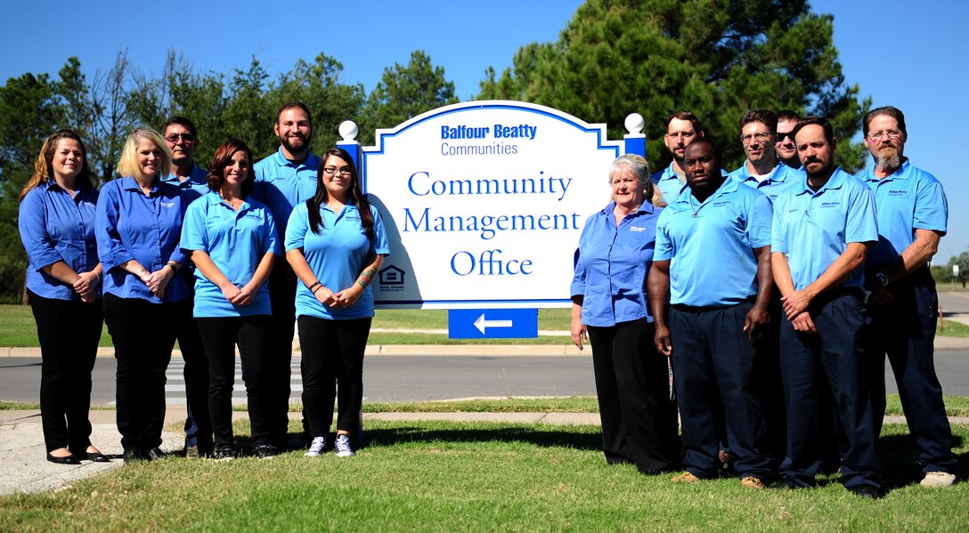 Balfour Beatty Communities staff at Dyess Air Force Base, Texas, Oct. 11, 2016. BBC is one of the two private owner partners of Dyess AFB. (U.S. Air Force photo by Airman 1st Class April Lancto)