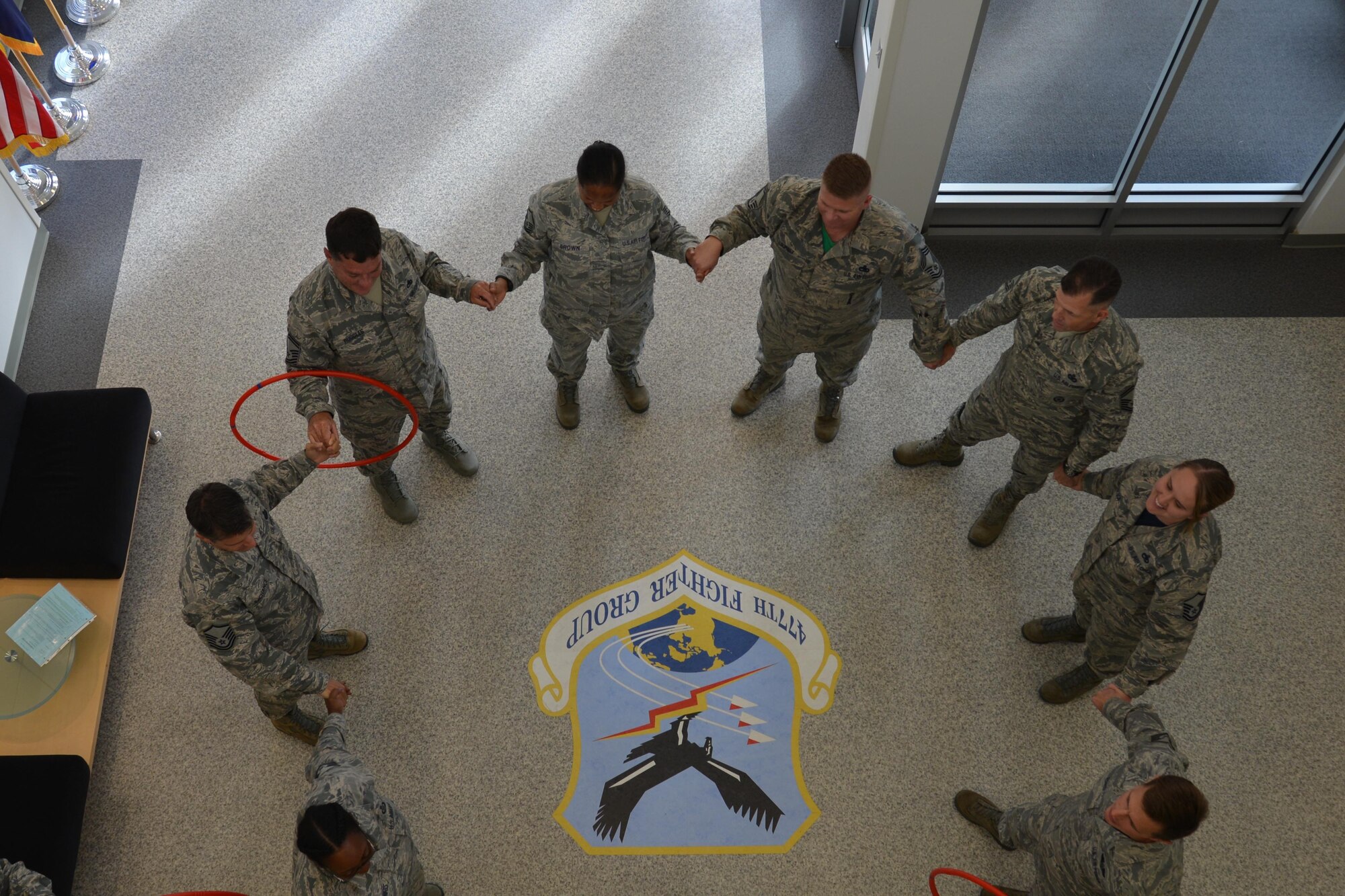 Twenty Guard and Reserve senior non-commissioned officers from across the Air Force participate in a leadership development course hosted by the 477th Fighter Group Sept. 22-23 at Joint Base Elmendorf-Richardson, Alaska. (Photo by Maj. Carla Gleason, Released)