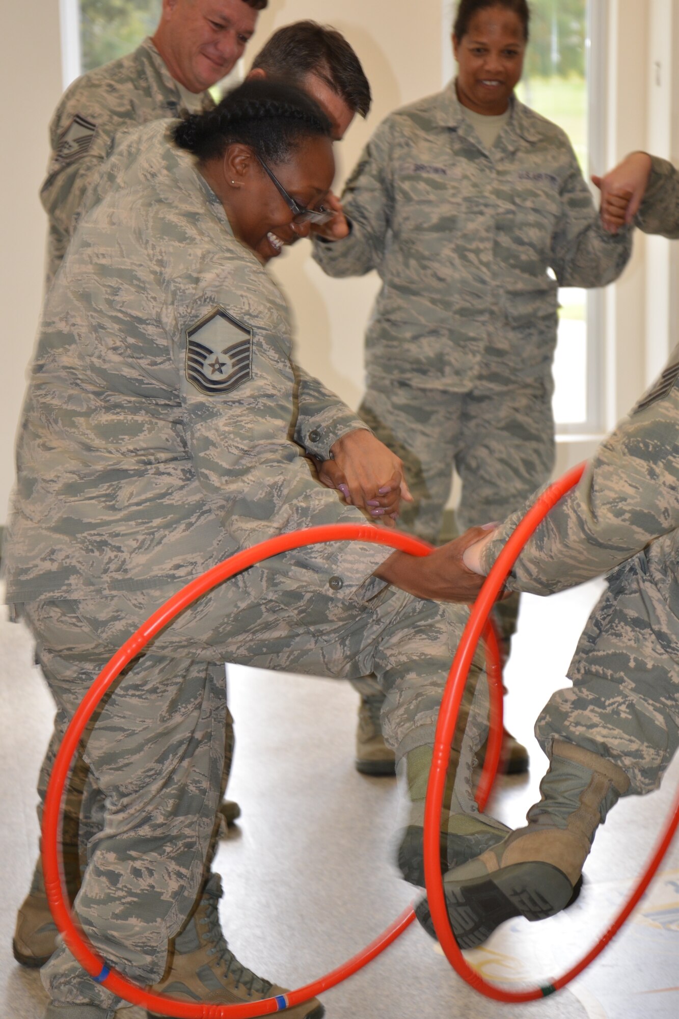 Twenty Guard and Reserve senior non-commissioned officers from across the Air Force participate in a leadership development course hosted by the 477th Fighter Group Sept. 22-23 at Joint Base Elmendorf-Richardson, Alaska. (Photo by Maj. Carla Gleason, Released)