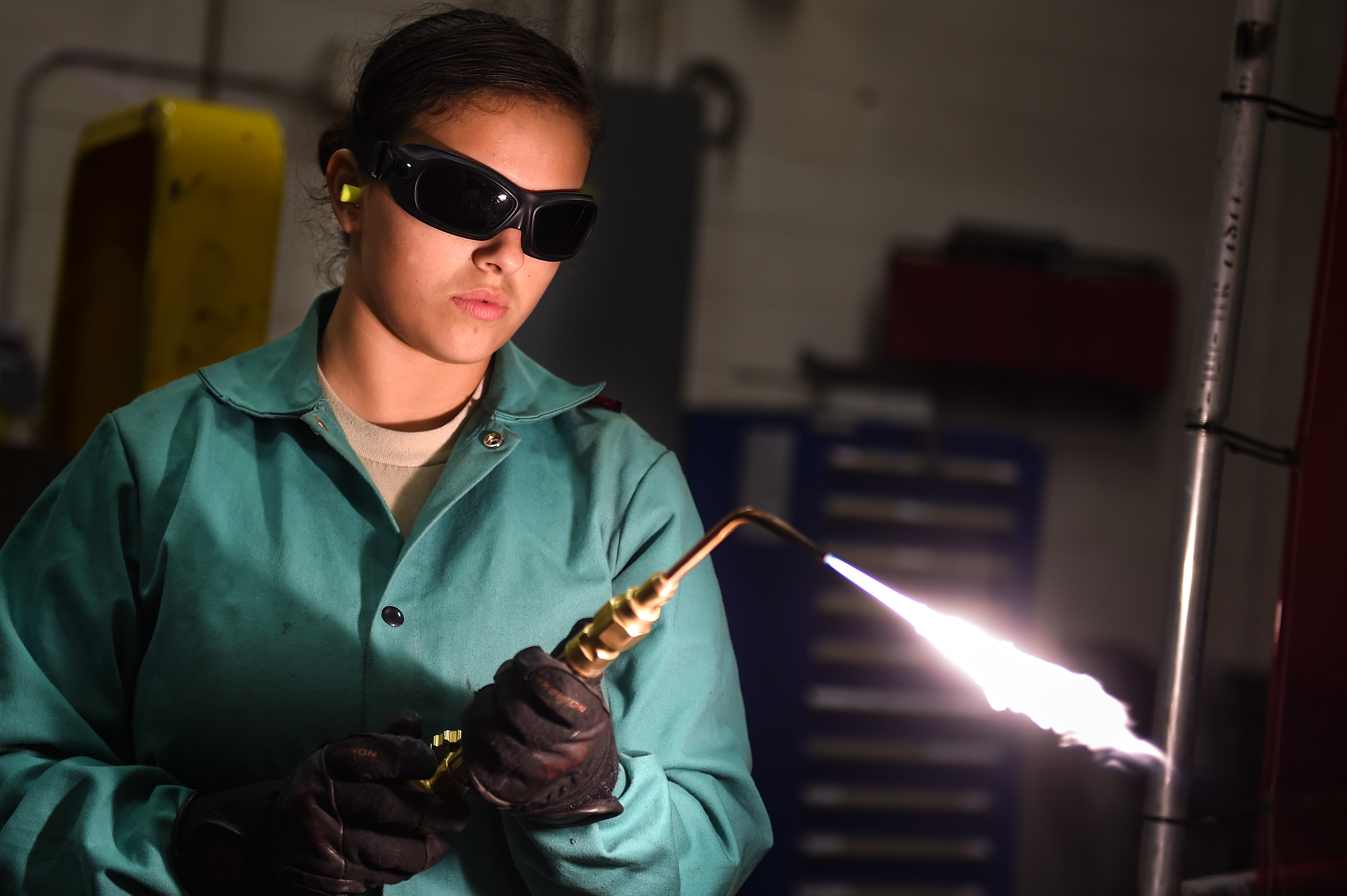 Aircraft store welding torch