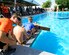 Team Canada waits to kick off their heat in Rockfest XV’s boat race Oct. 8, 2016 at an undisclosed location in Southwest Asia. Eleven teams crafted their vessels in an attempt to win over judges for creativity and have the fastest time in the pool. (U.S. Air Force photo/Capt. Casey Osborne)