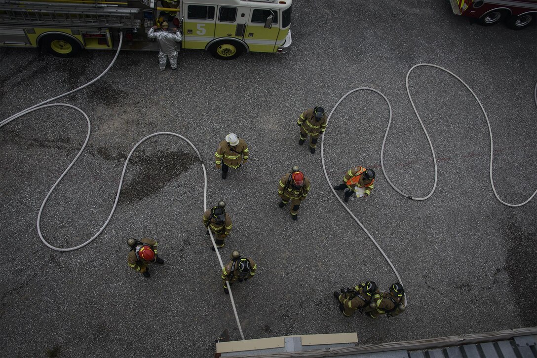 Vance AFB’s fire department stays sharp during fire prevention week