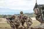 Calvary scouts with team outlaw and Outlaw Troop, 4th Cavalry Squadron, 2nd Cavalry Regiment, demonstrate dismount tactics at the Slovak Shield 2016 Visitors Day Oct. 13, 2016 at Military Training Area Lest, Slovak Republic. U.S. Soldiers participated in Slovak Shield as a part of Atlantic Resolve, a U.S. led effort in Eastern Europe that demonstrates the U.S. commitment to the collective security of NATO and enduring peace and stability in the region.

