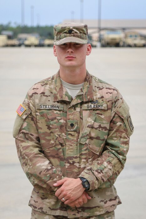 Army Spc. Jack Stillman, a Patriot system repairer with the 3rd Battalion, 4th Air Defense Artillery Regiment, 108th Air Defense Artillery Brigade, made history at the Basic Leader Course at Fort Bragg, N.C., by earning the Iron Warrior Award, the Leadership Award, and Distinguished Honor Graduate for his September 2016 class. Army photo by Staff Sgt. John Healy