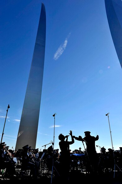 The Air Force celebrates the 10th anniversary of its memorial during a ceremony in Arlington, Va., Oct. 14, 2016.  (U.S. Air Force photo/Tech. Sgt. Robert Barnett)