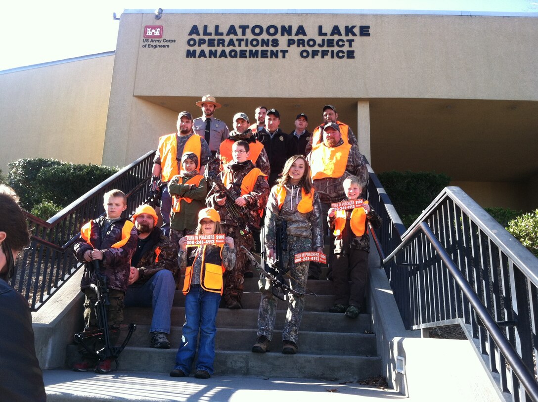 Allatoona Lake project office 2015 youth archery deer hunt. 