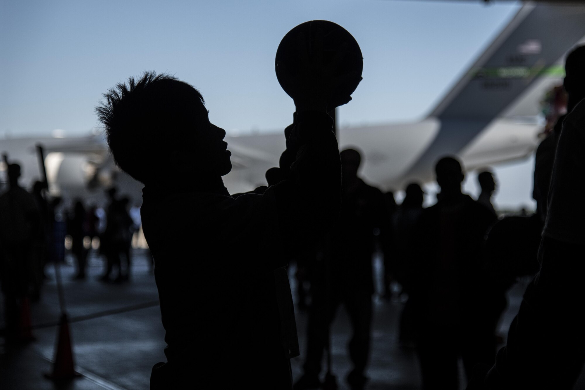 Keigo Imamiya, a Special Olympics athlete, prepares to shoot a basketball at Misawa Air Base, Japan, Oct. 15, 2016. Along with sporting events, Taiko drummers, their teams and hula dancers performed for more than 400 spectators as entertainment throughout the event. (U.S. Air Force photo by Airman 1st Class Sadie Colbert)
