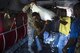 U.S. service members and citizens of Beaumont, Haiti, unload supplies from a CH-47 Chinook Oct. 13, 2016. Service members part of Joint Task Force Matthew have delivered more than 440 tons of supplies to Haitians affected by Hurricane Matthew. (U.S. Air Force photo/Tech. Sgt. Russ Scalf)