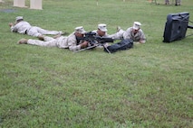 Marines perform a demonstration during the Infantry Equipping Challenge's Industry Day at Marine Corps Systems Command's Gruntworks facility on September 26, 2016.