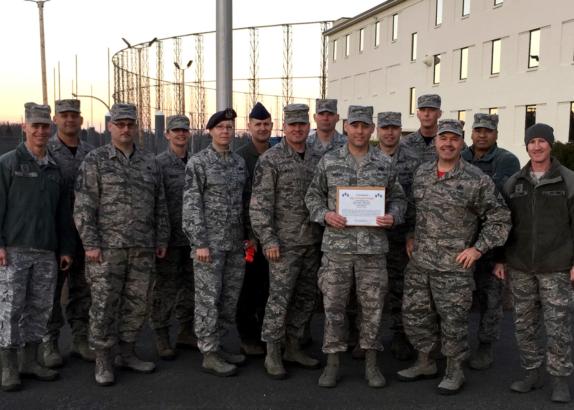 TSgt Christopher Wright was selected as the Chief's Choice Award winner for the month of October 2016.