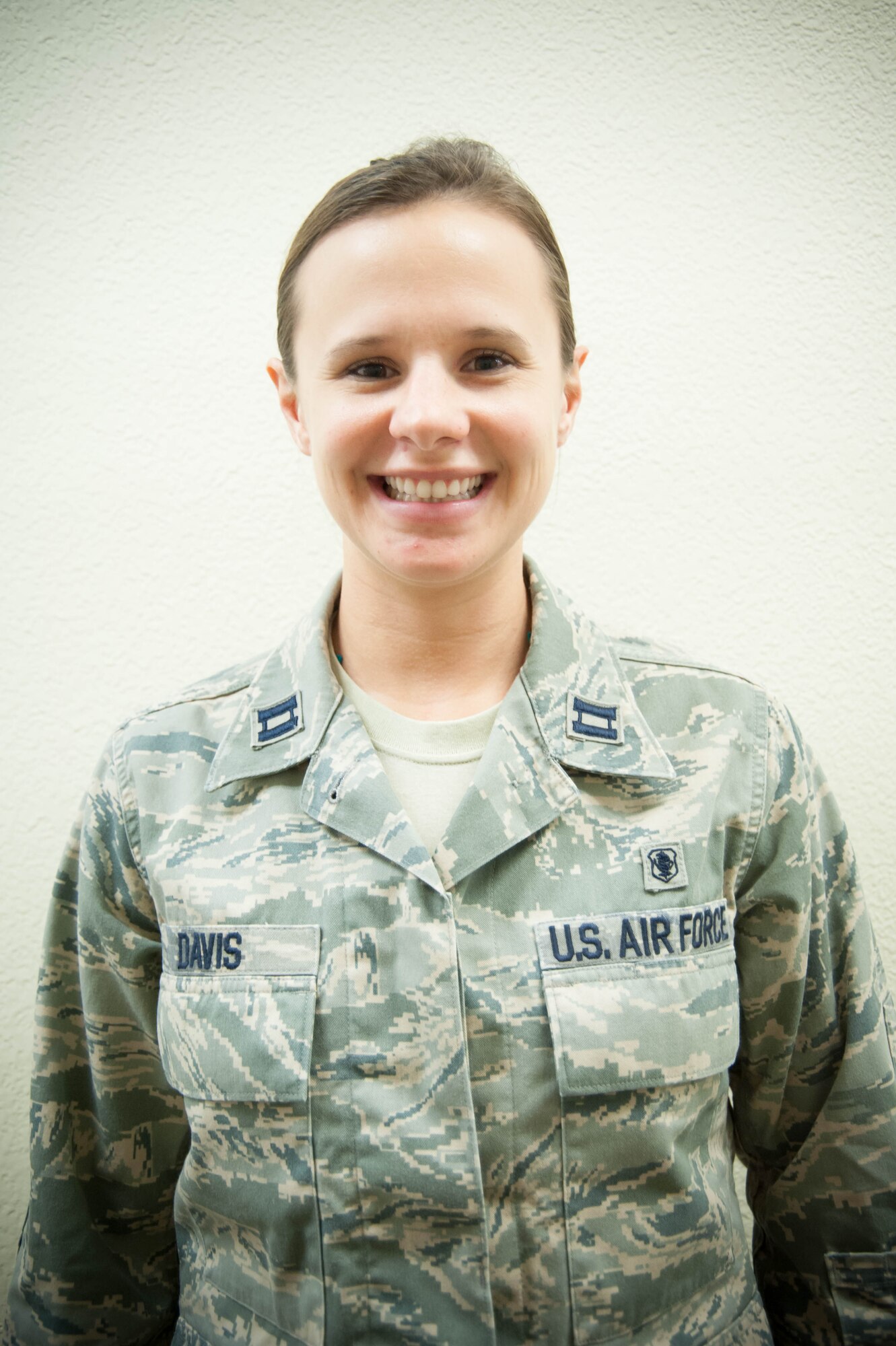 Capt. Hailey Davis, 403rd Aeromedical Staging Squadron, is the 403rd Wing's company grade officer of the quarter(U.S. Air Force photo/Senior Airman Heather Heiney)