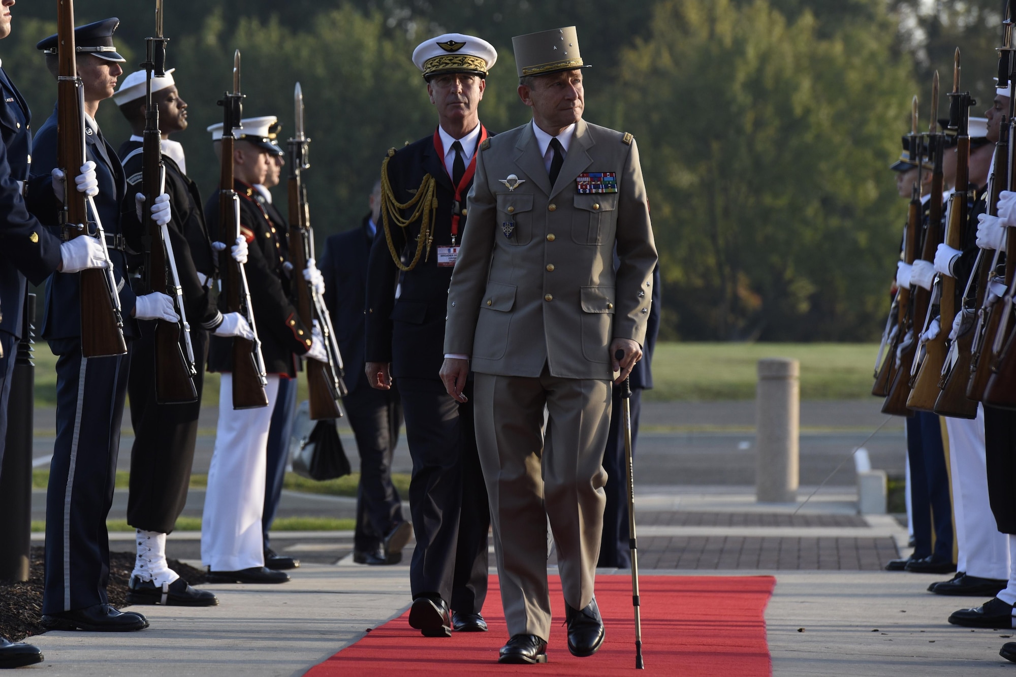 Gen. Pierre de Villiers, France’s chief of Defense Staff, attends the Chief of Defense Conference on Joint Base Andrews, Md., Oct. 17, 2016. The conference is held annually for senior military leaders to meet and discuss national security and foreign relationships. (U.S. Air Force photo by Airman 1st Class Valentina Lopez)