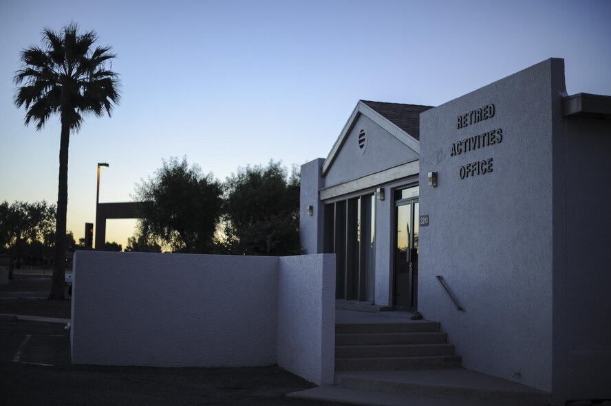 Davis-Monthan Air Force Base's Retiree Activities Office is located at 3500 S. Craycroft Rd., east of the base chapel, and is open Monday through Friday from 9 a.m. to 2 p.m. The RAO was established by the Secretary of the Air Force to serve military retirees, spouses, widows and widowers, and to support, advance and unify retired and active duty military families. (U.S. Air Force photo Airman 1st Class Mya M. Crosby)