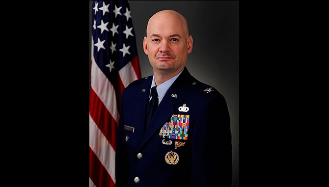 Col. Mark Anarumo is the permanent professor for the Center for Character and Leadership Development. He's one of four officers at the U.S. Air Force Academy confirmed by the Senate Sept. 28, 2016 to be a permanent professor. (U.S. Air Force photo)