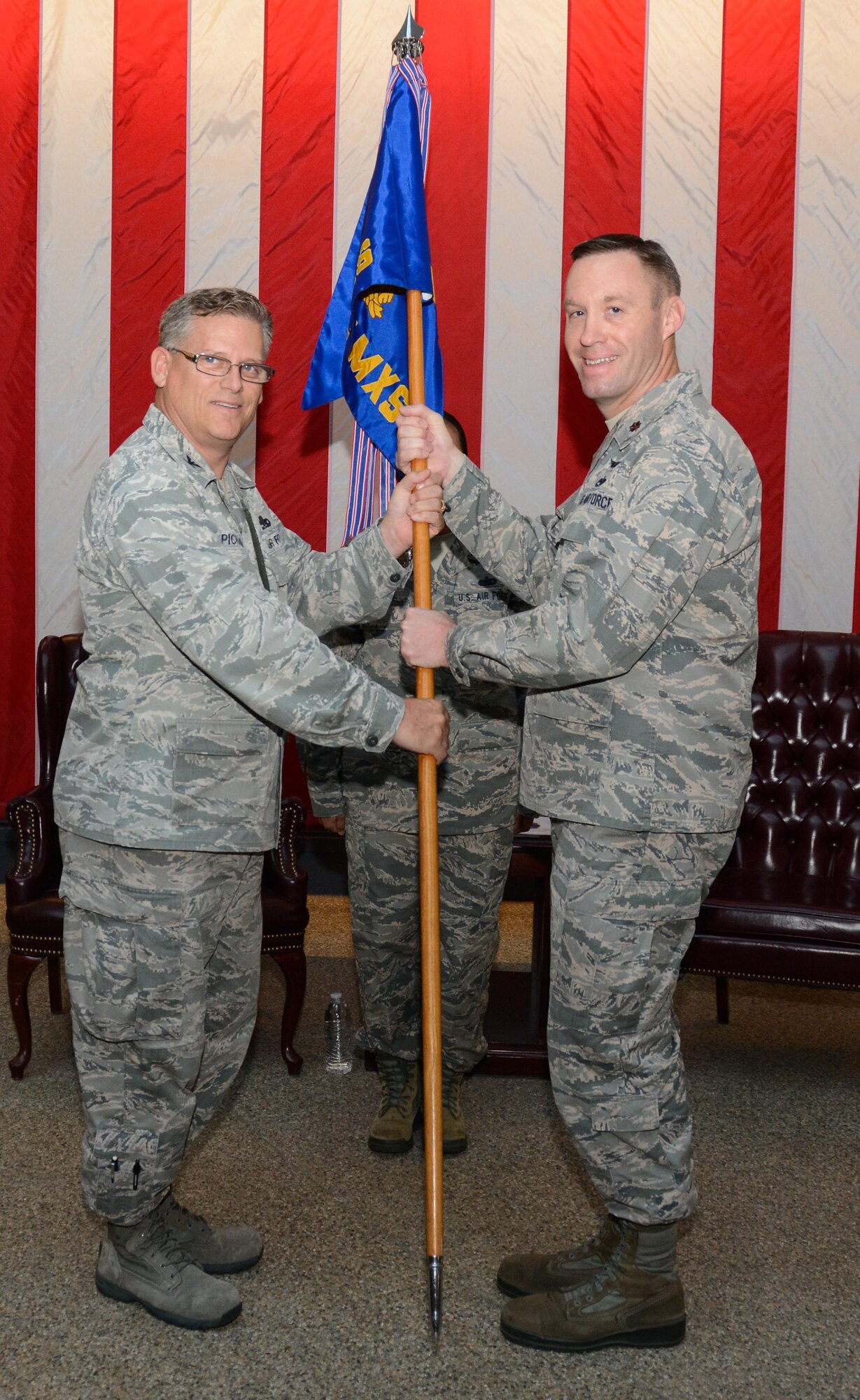 Maj, Daniel E. Noyer assumes command of the 749th Aircraft Maintenance Squadron in a ceremony that took place Oct. 15, 2016 at Travis Air Force Base, California. 