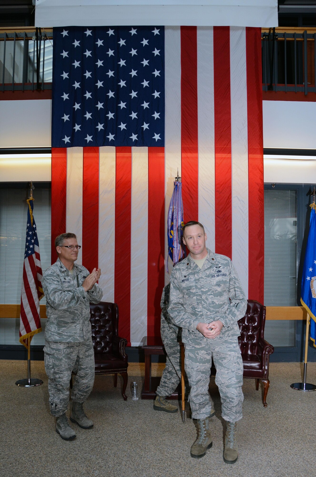Maj, Daniel E. Noyer assumes command of the 749th Aircraft Maintenance Squadron in a ceremony that took place Oct. 15, 2016 at Travis Air Force Base, California. 