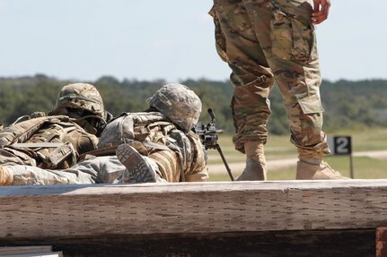 The 355th Chemical Company based out of Las Vegas, Nevada, conducted their M249 zeroing and qualification, during their mobilization training at Fort Hood, Texas, Oct 6, 2016