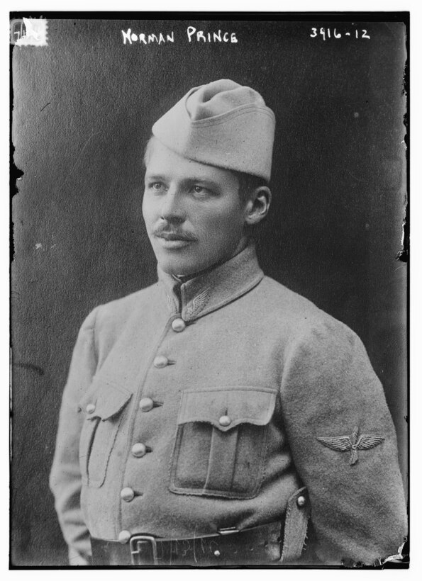 Norman Prince was a founder of the Lafayette Escadrille, a group of American pilots who were part of the French air force during World War I. Library of Congress photo
