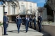 Air Force Materiel Command Commander Gen. Ellen M. Pawlikowski visits with Air Force Junior ROTC Unit CA-956 during her visit to San Pedro High School in Los Angeles, Oct. 7, 2016. The general delivered the keynote speech at the school's kickoff of the National Math and Science Initiative's College Readiness Program. The program focuses on science, technology, engineering and mathematics classes. (Courtesy photo)