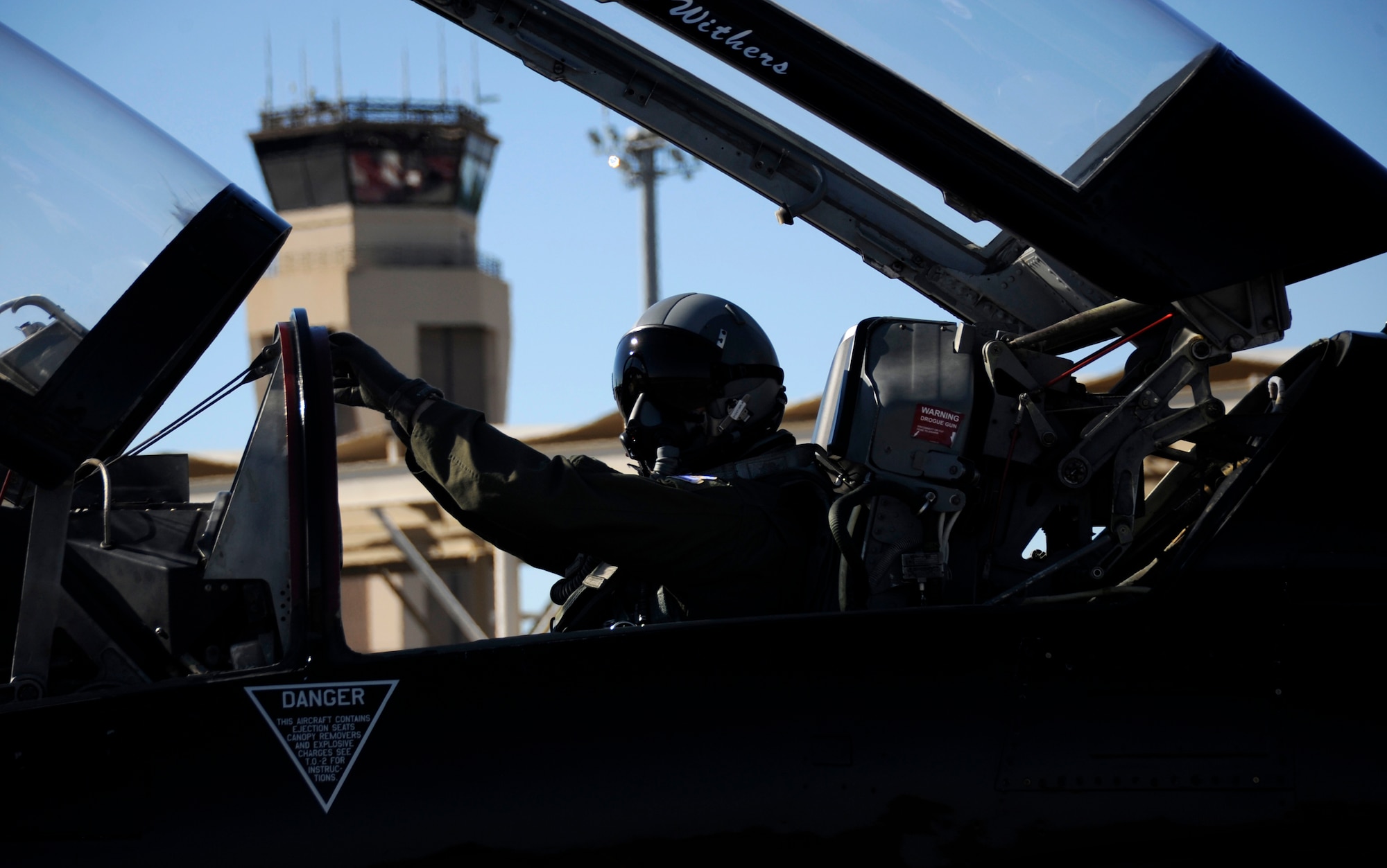 Maj. Gen. Richard Scobee, Tenth Air Force commander, prepares to fly in a T-38 Talon to experience the adversary air mission of the 301st Fighter Squadron Oct. 1, 2016 at Tyndall Air Force Base, Fla. The 301st FS is part of the 44th Fighter Group, which is a geographically separated unit of the 301st Fighter Wing in Fort Worth, Texas. (U.S. Air Force photo by Senior Airman Solomon Cook)