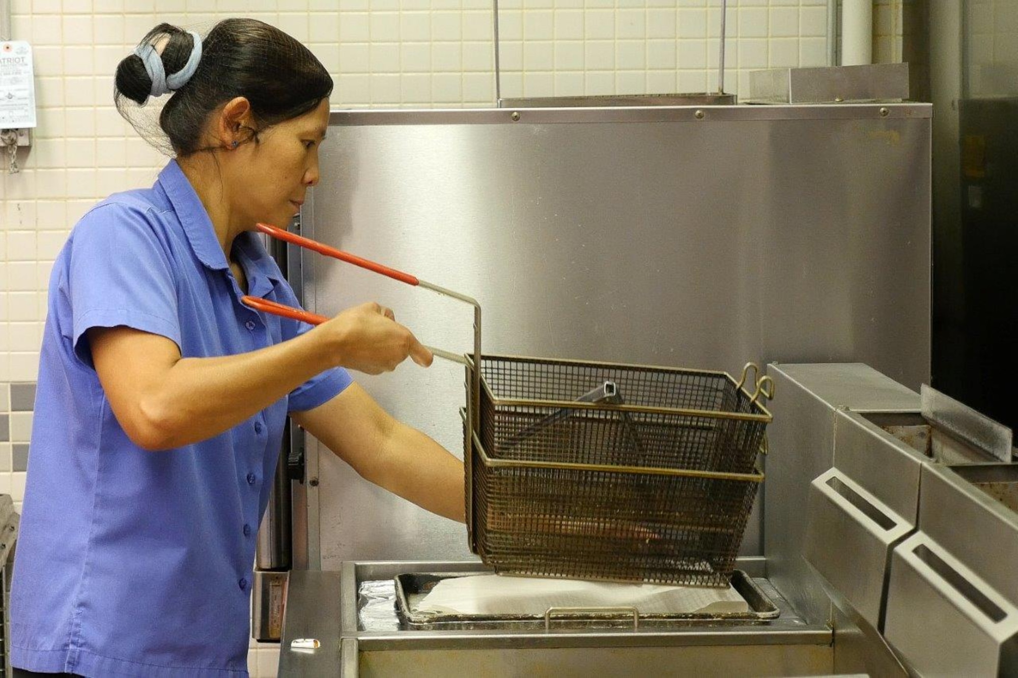 The Flight Kitchen, located just east of the Team JSTARS flight line, is open 24 hours a day, seven days a week, serving all military personnel, mission essential civilians, federal civilians on a letter, ROTC, Civil Air Patrol, and scouting groups visiting the base. (U.S. Air National Guard photo by Senior Master Sgt. Roger Parsons)