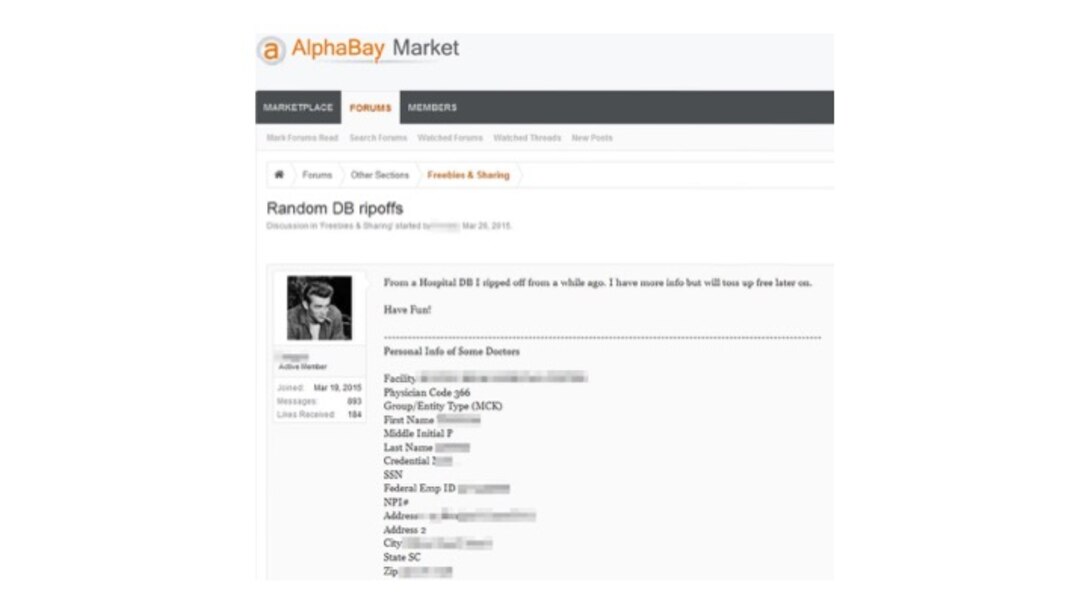 Figure 13.9 Medical Data for Sale