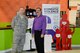 U.S. Air Force Col. David Berg (left), 55th Wing vice commander, talks with Kenneth Komyathy, family advocacy director, about the display set up to support Domestic Violence Awareness month in the Offutt Field House at Offutt Air Force Base, Neb., Oct. 18, 2016. October is National Domestic Violence Awareness Month, a time to remember those who have lost their lives to domestic violence and honor those who have survived. (U.S. Air Force photo by Zachary Hada)